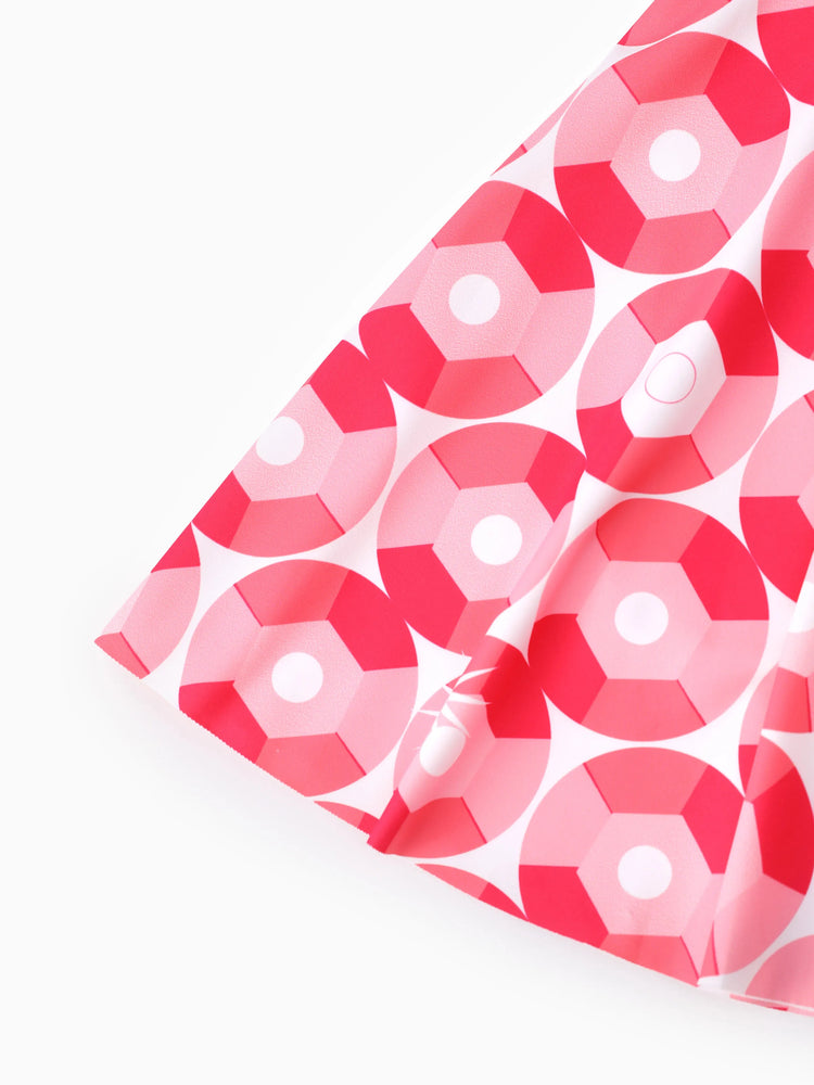 Toddler/Kid Girl 3pcs Sporty  Solid Color  Skirt Suit Pink