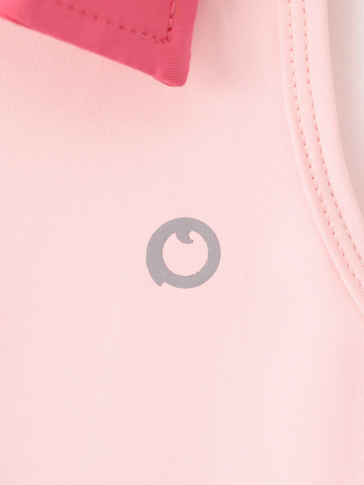 Toddler/Kid Girl 3pcs Sporty  Solid Color  Skirt Suit Pink