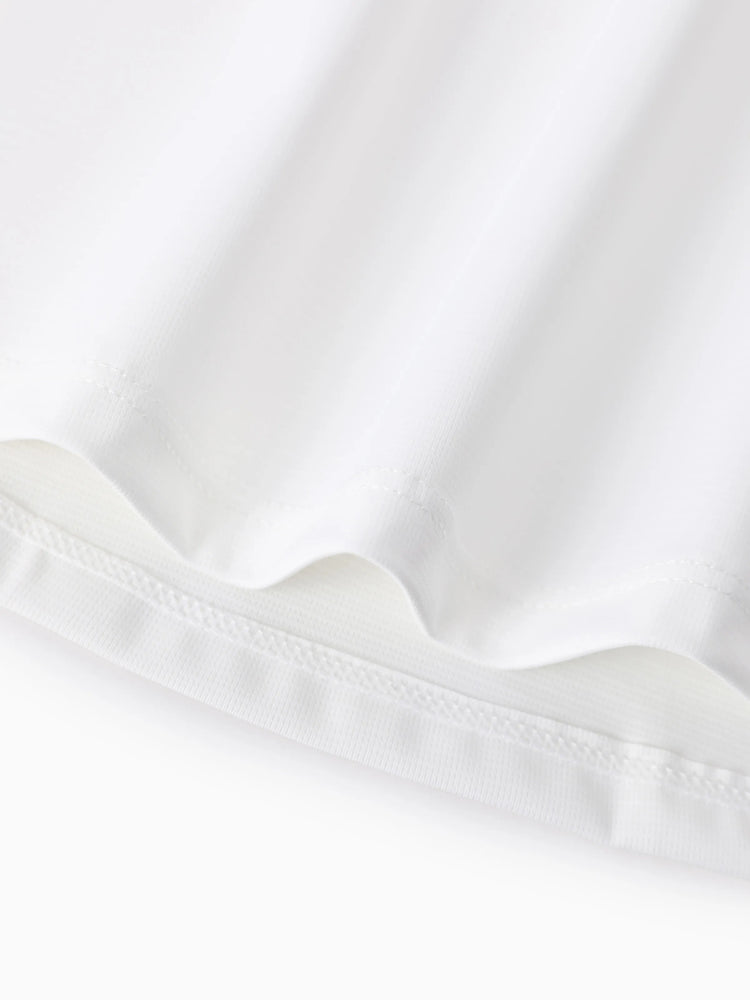 Toddler/Kid Girl 3pcs Sporty  Solid Color  Skirt Suit White