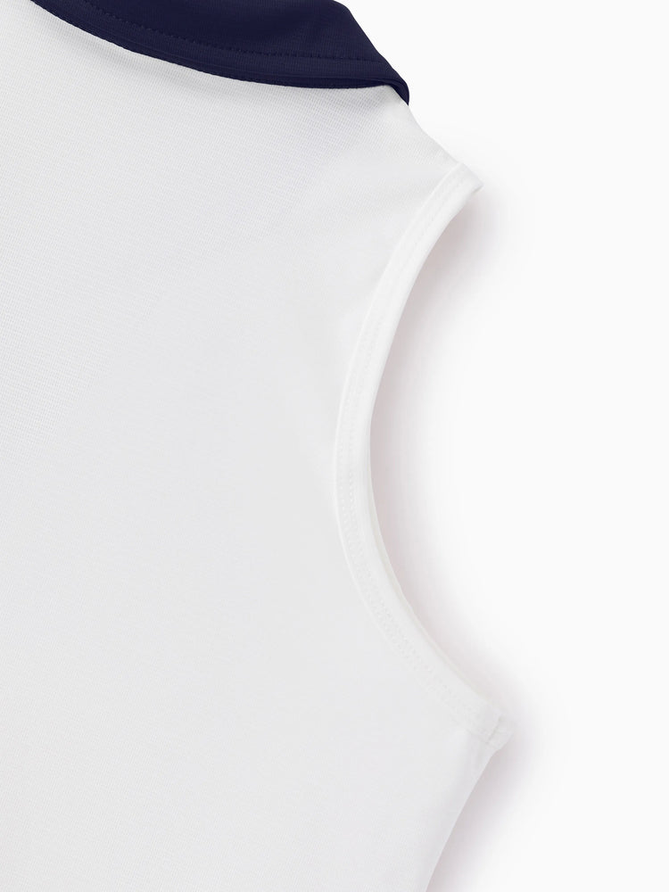 Toddler/Kid Girl 3pcs Sporty  Solid Color  Skirt Suit White