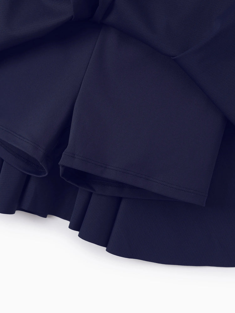 Toddler/Kid Girl 3pcs Sporty  Solid Color  Skirt Suit White