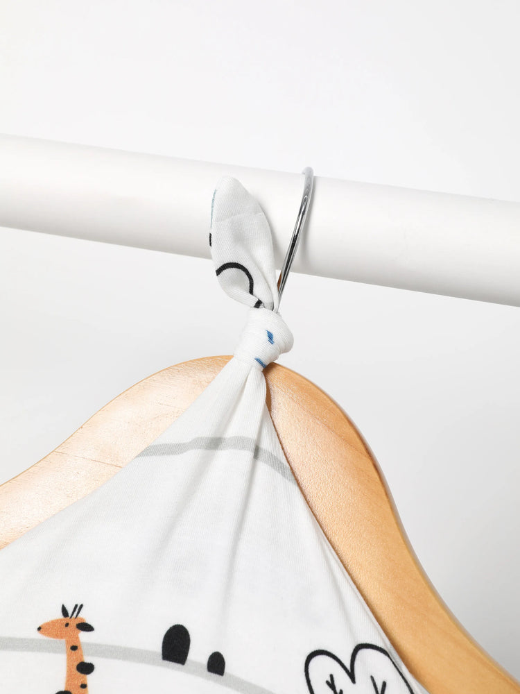 Newborn Bamboo Set for Mom & Baby Ultra Soft Bamboo Robe for Mom, Swaddle Blanket with Hat, Breathable & Gentle for Newborn Care Mint Green