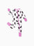 Bamboo Baby Boy/Girl Cartoon Printed 2-Way Zip Onesies Anti Slip Long-sleeve Footie Pink purple