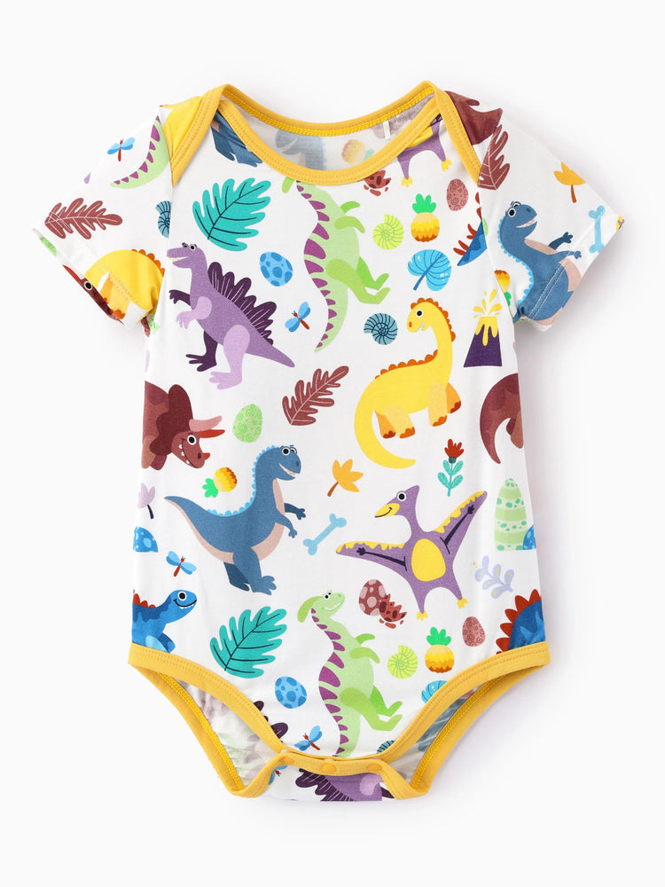 Bamboo Baby Boy/Girl 1pc Allover Print  Bodysuits  Color block