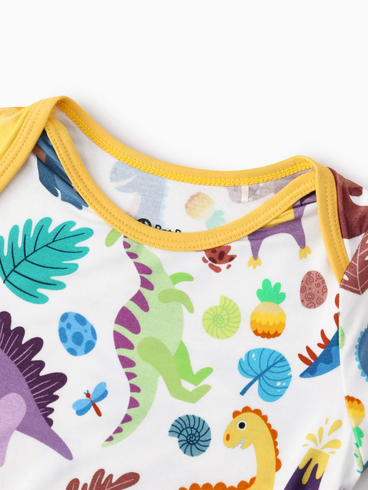 Bamboo Baby Boy/Girl 1pc Allover Print  Bodysuits  Color block