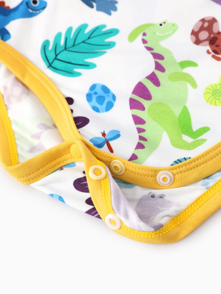 Bamboo Baby Boy/Girl 1pc Allover Print  Bodysuits  Color block