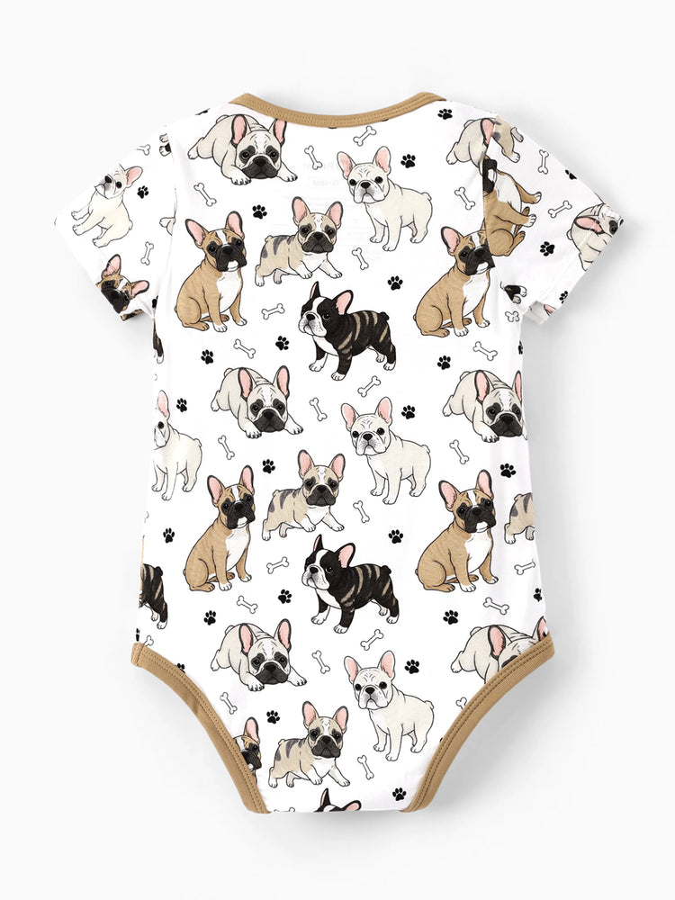 Bamboo Baby Boy/Girl 1pc Allover Print  Bodysuits  YellowBrown