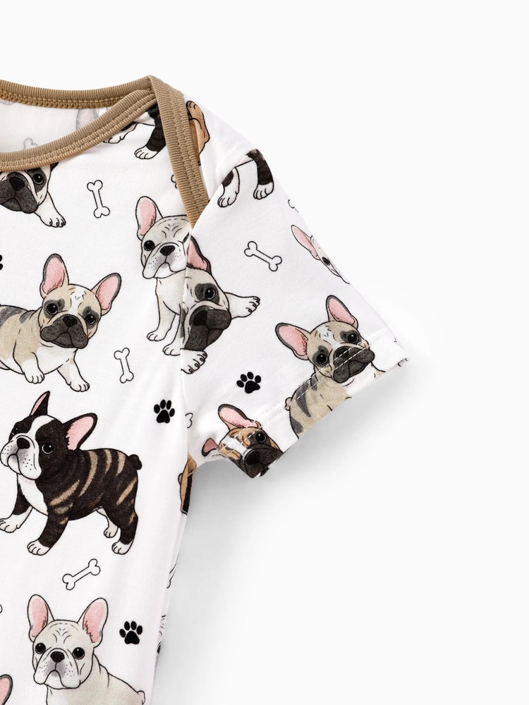 Bamboo Baby Boy/Girl 1pc Allover Print  Bodysuits  YellowBrown