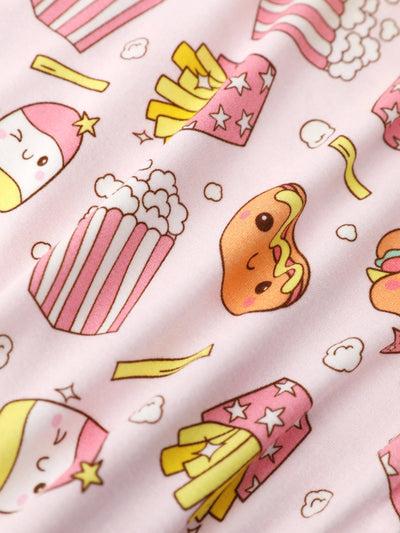 Bamboo Baby Boy/Girl 1pc Allover Print  Bodysuits  Light Pink