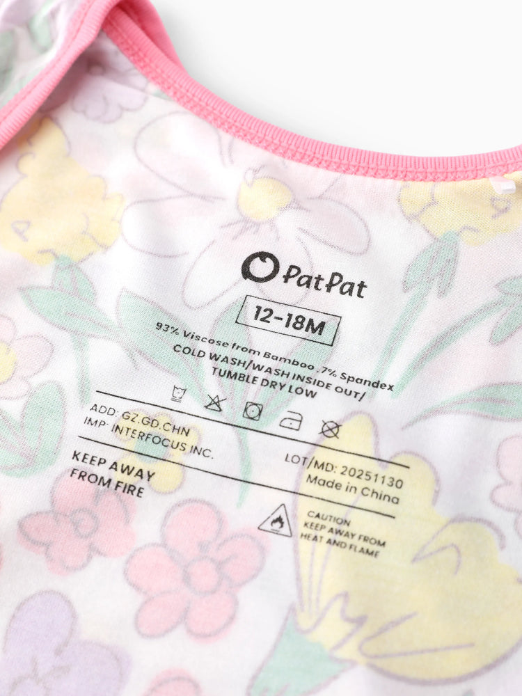 Bamboo Baby Boy/Girl 1pc Allover Print  Bodysuits  Multi-color