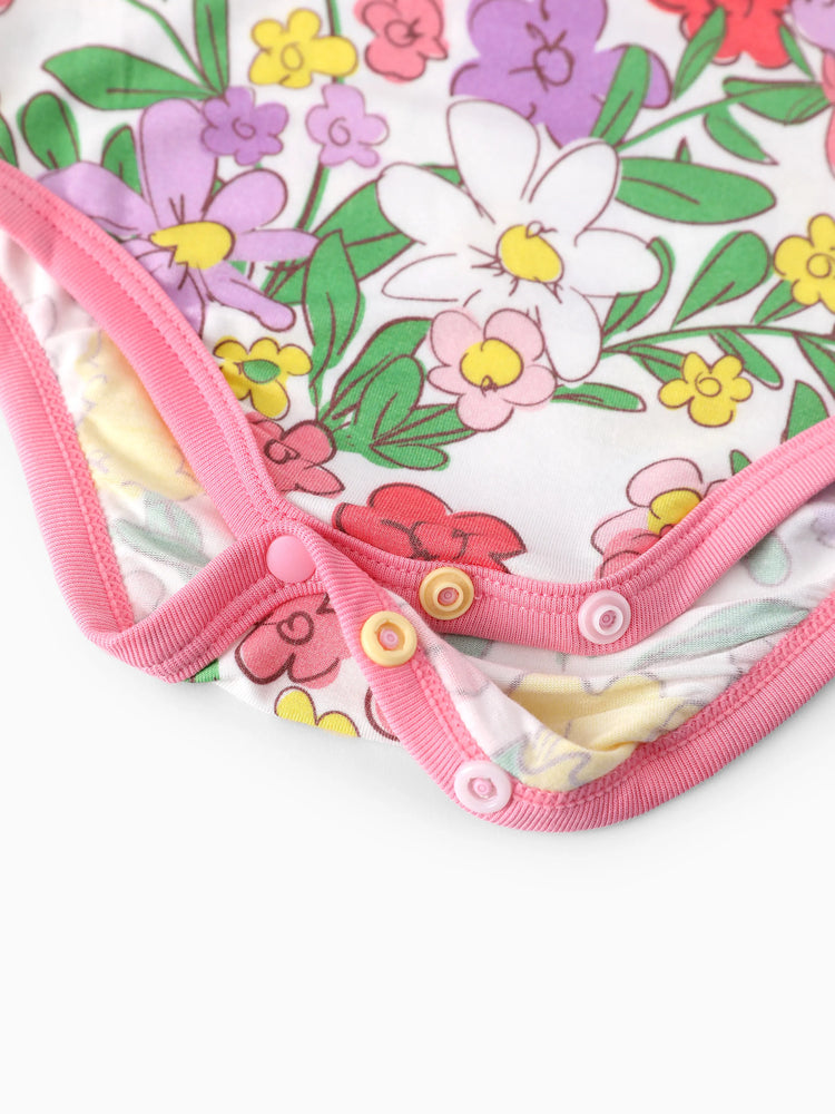 Bamboo Baby Boy/Girl 1pc Allover Print  Bodysuits  Multi-color