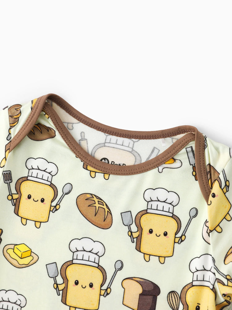 Bamboo Baby Boy/Girl 1pc Allover Print  Bodysuits  Khaki