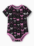Bamboo Baby Boy/Girl 1pc Allover Print  Bodysuits  Pink purple