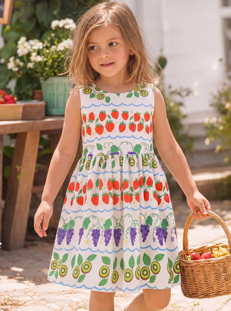 Fresh Market Toddler Girl Fruit Crossback Dress Multi-color