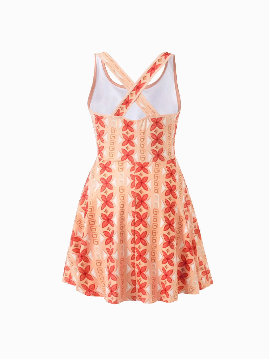 Disney Princess Mommy & me Moana Sporty Dress with Built-in Shorts & Pockets/ Cotton Top Orange
