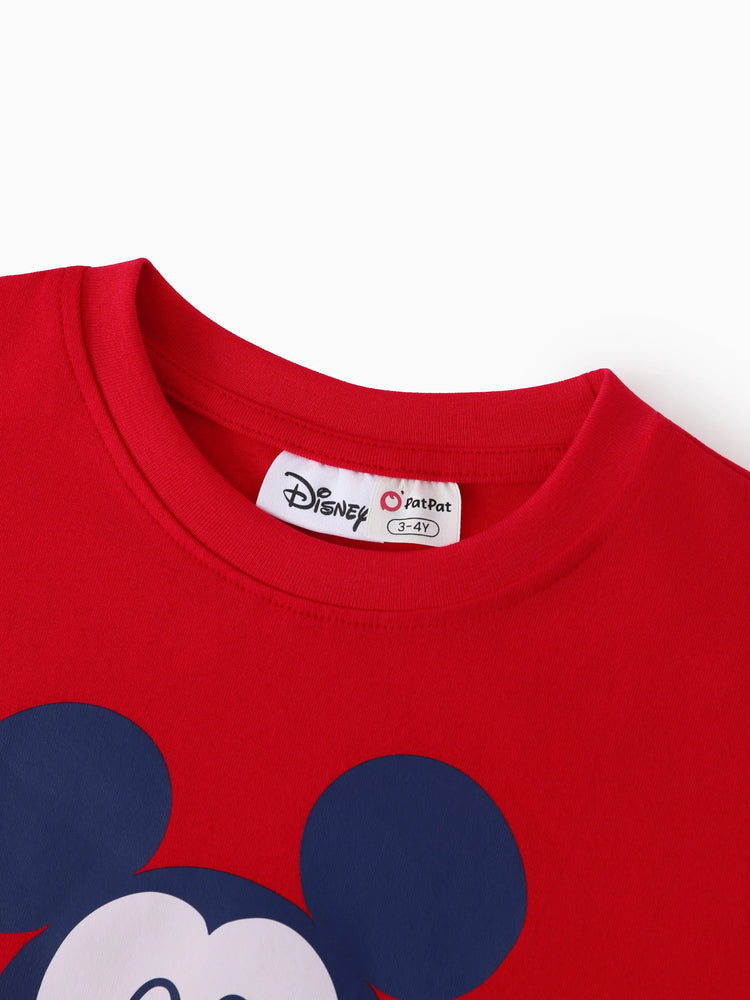 Disney Mickey & Freunde Familienpassende Mickey & Minnie Mouse Blumenmuster-Sets Rot