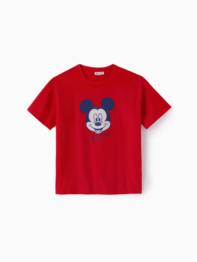 Disney Mickey & Freunde Familienpassende Mickey & Minnie Mouse Blumenmuster-Sets Rot