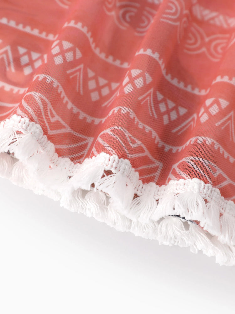 Disney Princess Toddler Girl Moana Swim Cover-Up Dress Mauve Pink