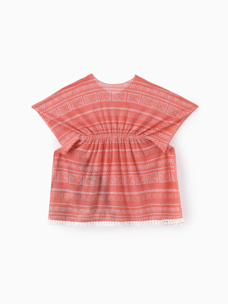 Disney Princess Toddler Girl Moana Swim Cover-Up Dress Mauve Pink