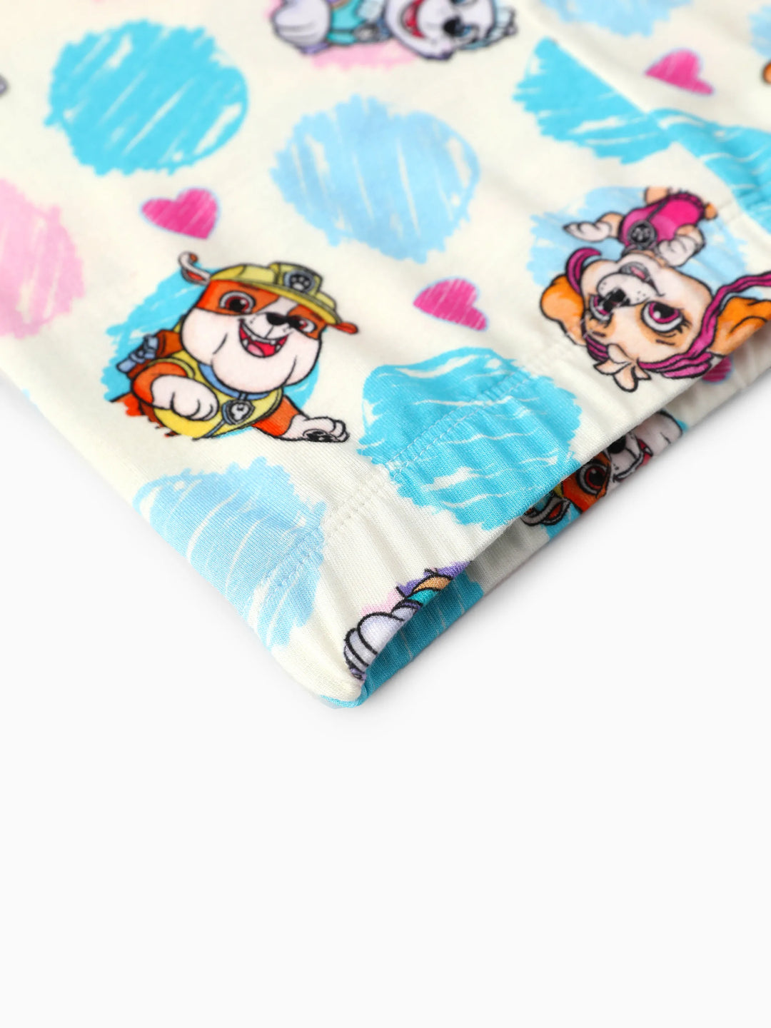 PAW Patrol Conjunto de 2 Piezas para Niña Pequeña de Bambú Top Peplum y Shorts Biker Multicolor