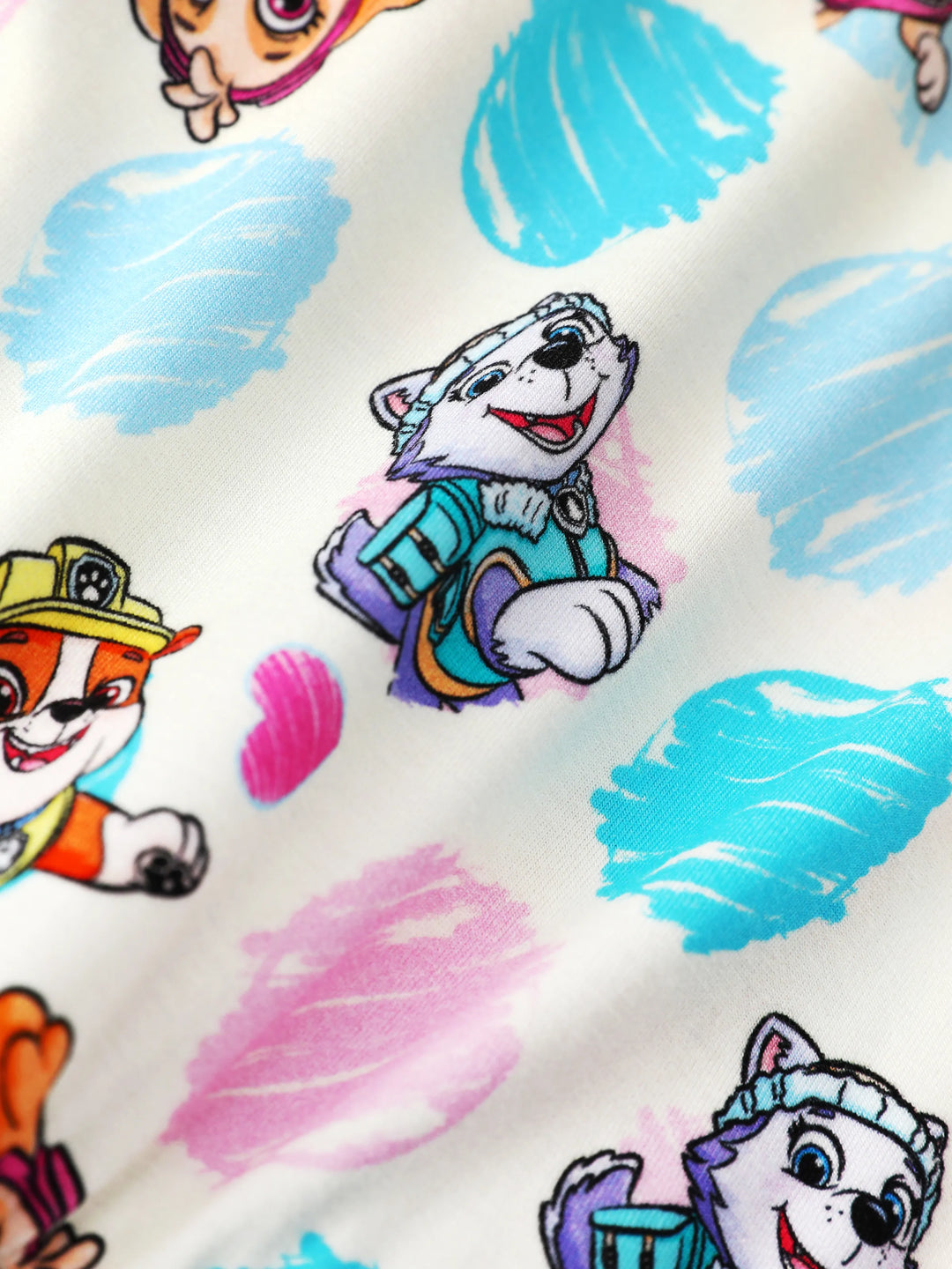 PAW Patrol Conjunto de 2 Piezas para Niña Pequeña de Bambú Top Peplum y Shorts Biker Multicolor