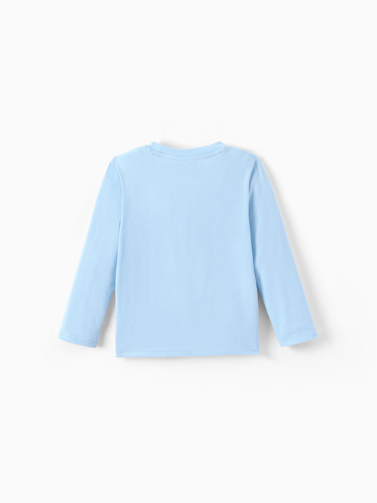Disney Stitch Angel Girls' Long-Sleeve Two-Piece Set Black and Blue