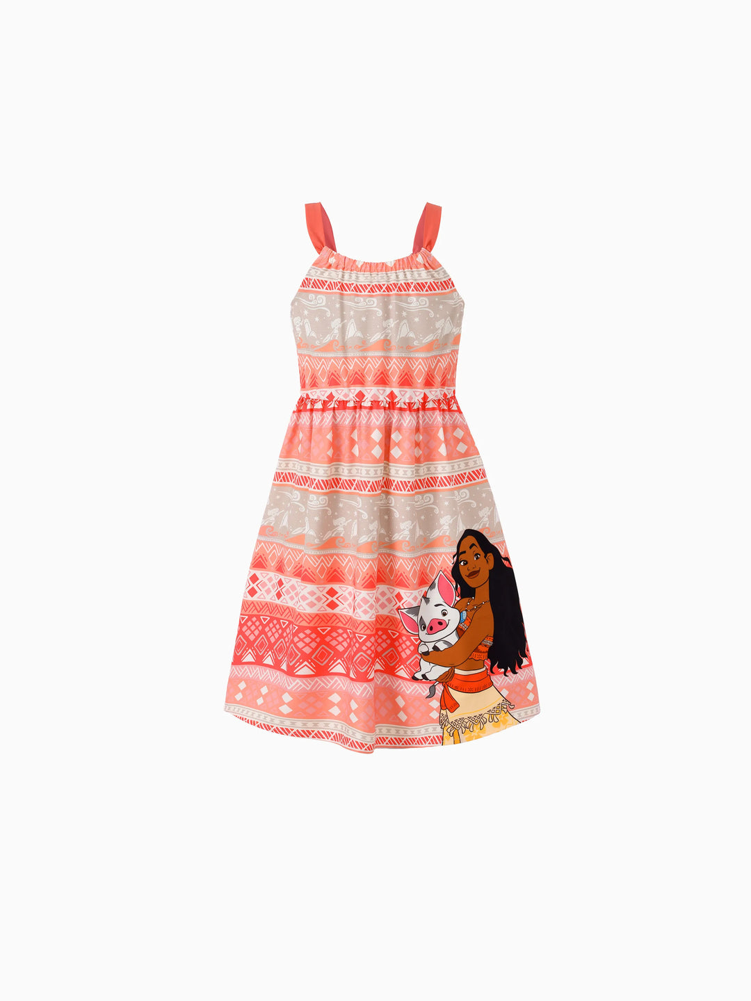 Disney Princess Family Matching Moana Island-Inspired Dress & Shirt Set Coral Pink