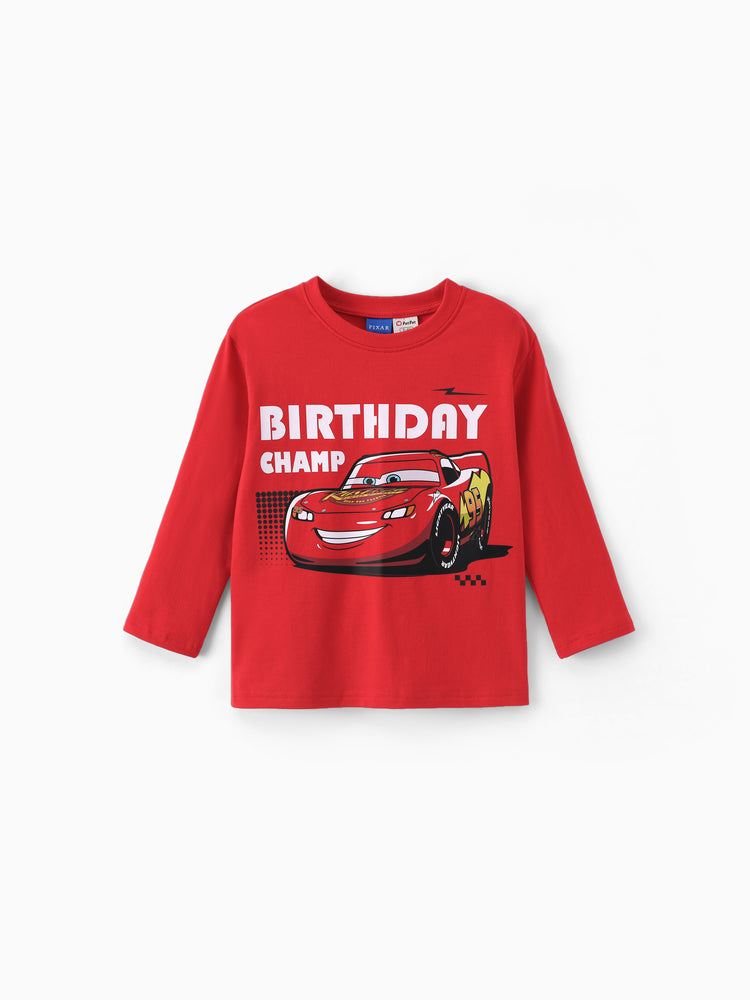Disney Cars Boys' Long-Sleeve T-Shirts Red