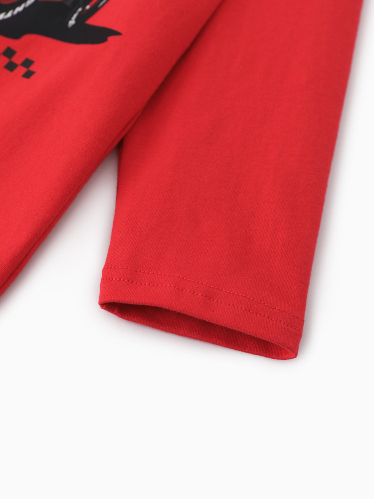 Disney Cars Boys' Long-Sleeve T-Shirts Red