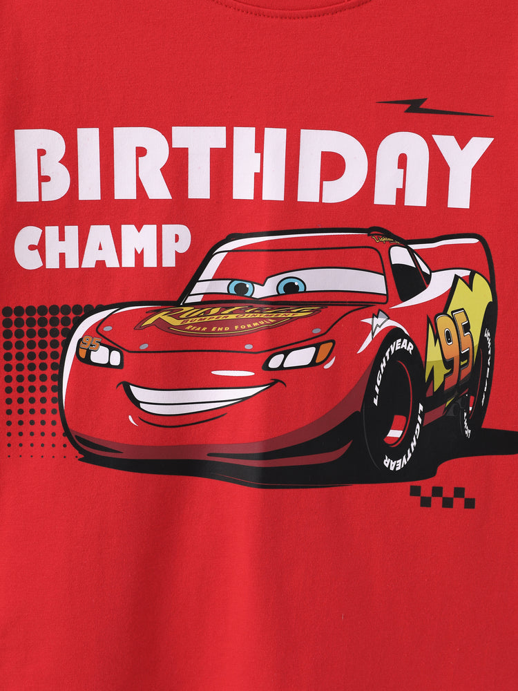 Disney Cars Boys' Long-Sleeve T-Shirts Red