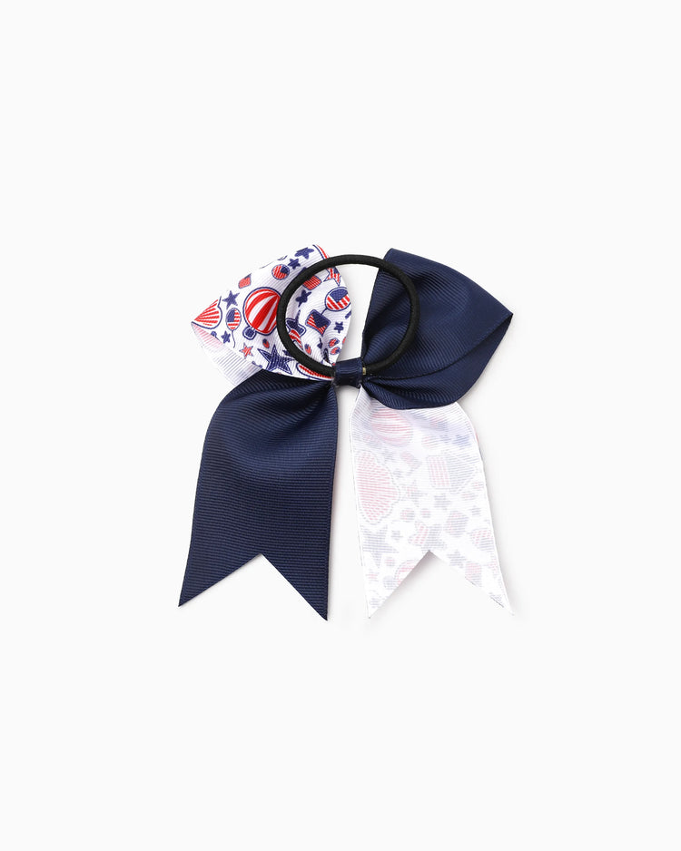 Independence Day Mommy and Me 5-Pack Patriotic Bow Hair Ties Multi-color