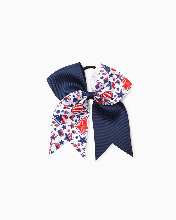 Independence Day Mommy and Me 5-Pack Patriotic Bow Hair Ties Multi-color