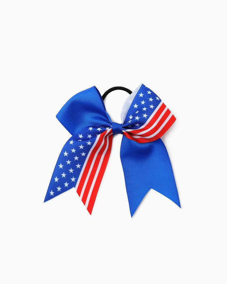 Independence Day Mommy and Me 5-Pack Patriotic Bow Hair Ties Multi-color