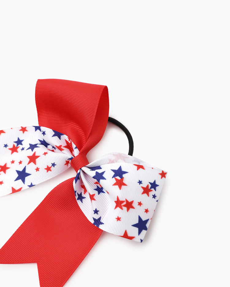 Independence Day Mommy and Me 5-Pack Patriotic Bow Hair Ties Multi-color