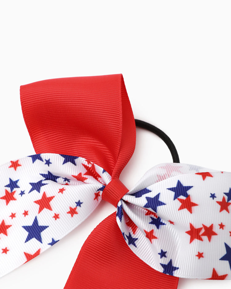Independence Day Mommy and Me 5-Pack Patriotic Bow Hair Ties Multi-color