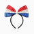 Independence Day Mommy and Me Patriotic Sequin Bow Headband Set Multi-color