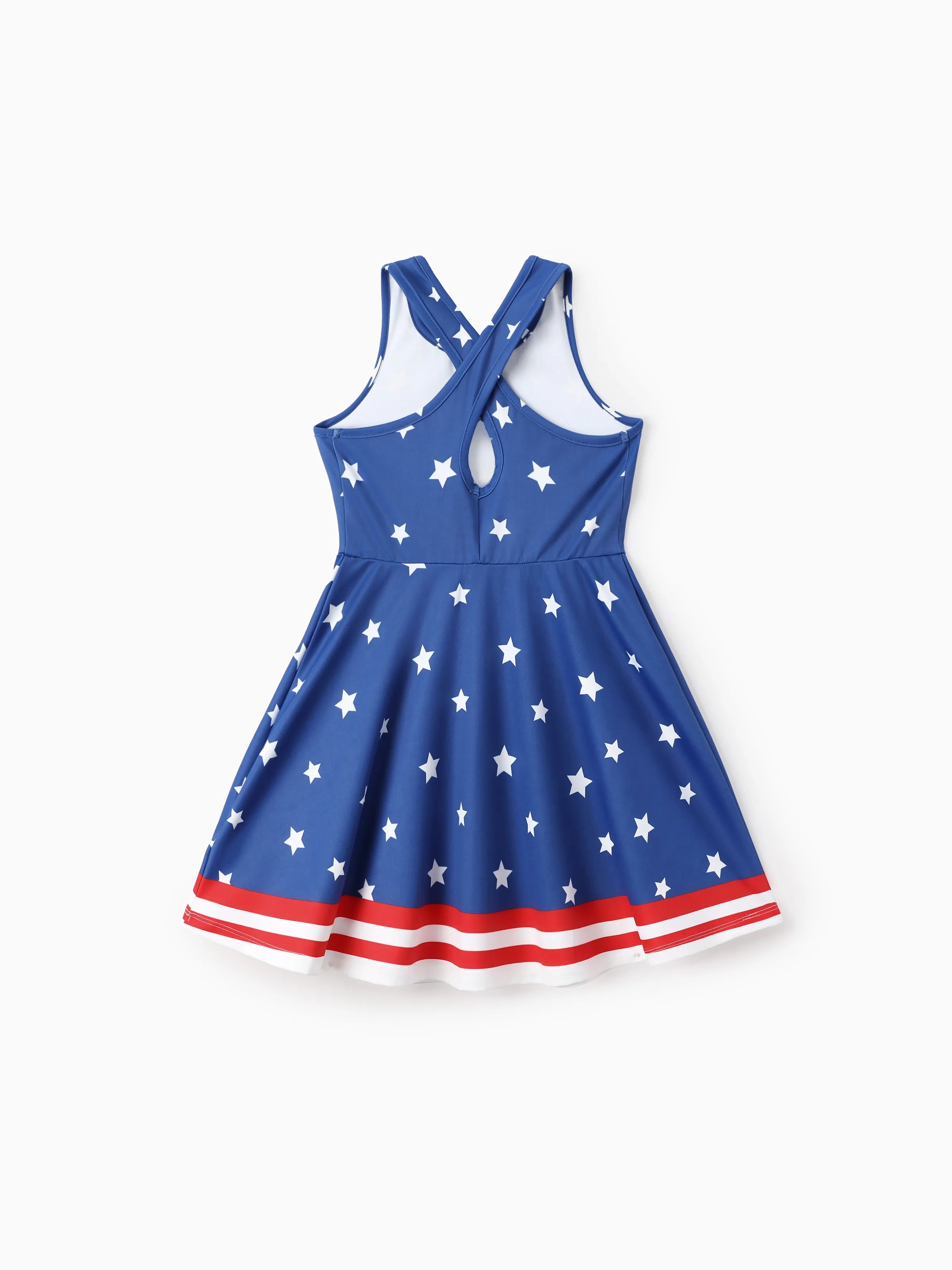 Independence Day Toddler Girls Patriotic Cherry/Star Print Casual Slee - PatPat Independence Day Toddler Girls Patriotic Cherry/Star Print Casual Slee - PatPat