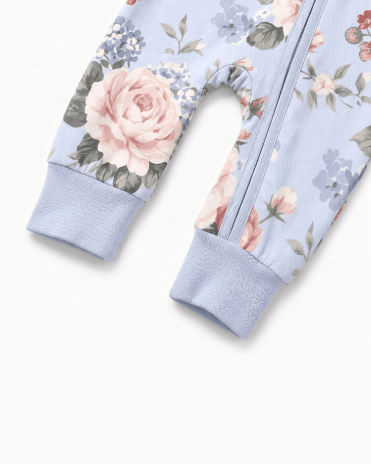 Bloom & Blossoms Bamboo Zip-Up Baby Pajamas