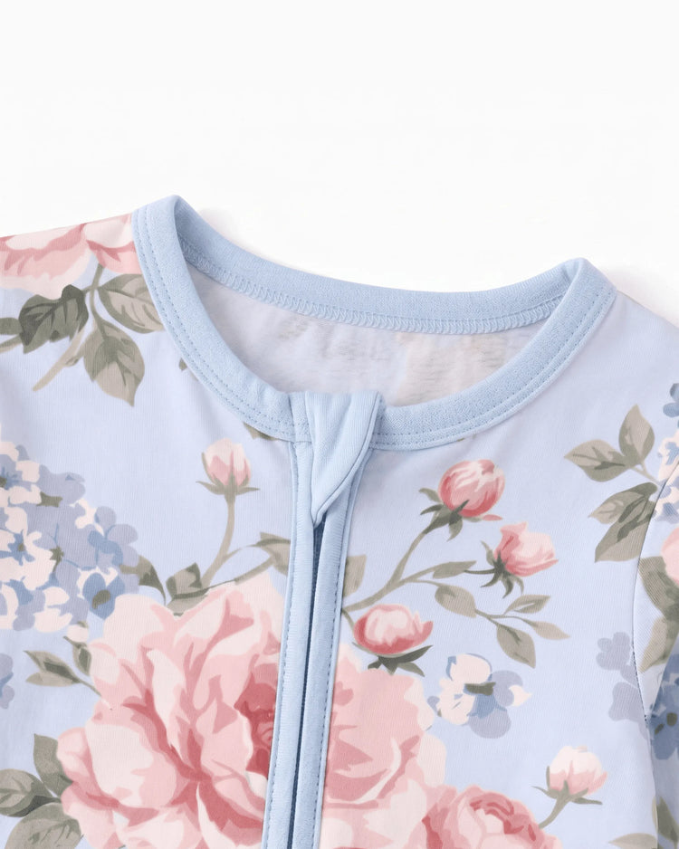 Bloom & Blossoms Bamboo Zip-Up Baby Pajamas