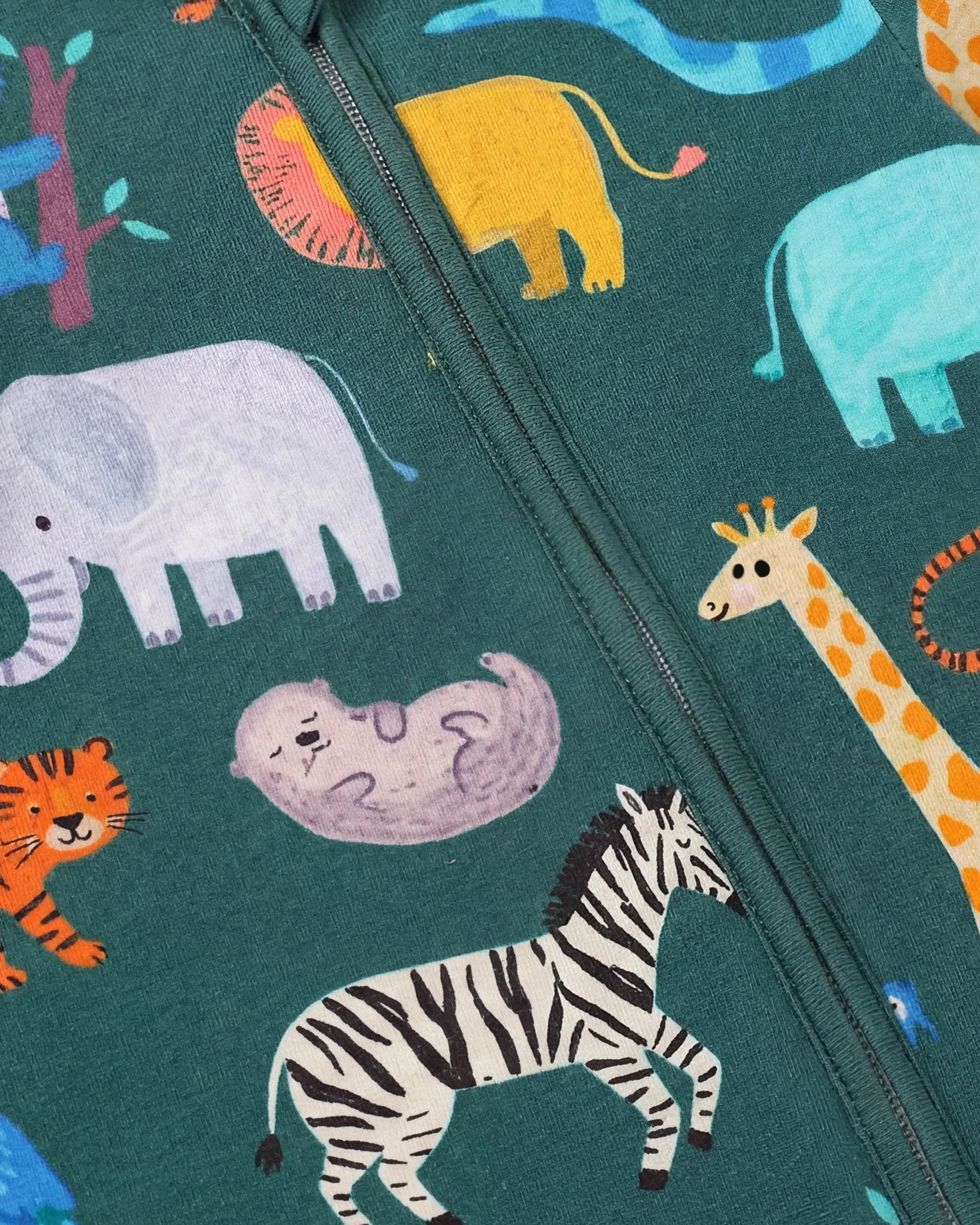 Little Explorers Bamboo Zip-Up Baby Pajamas - PatPat