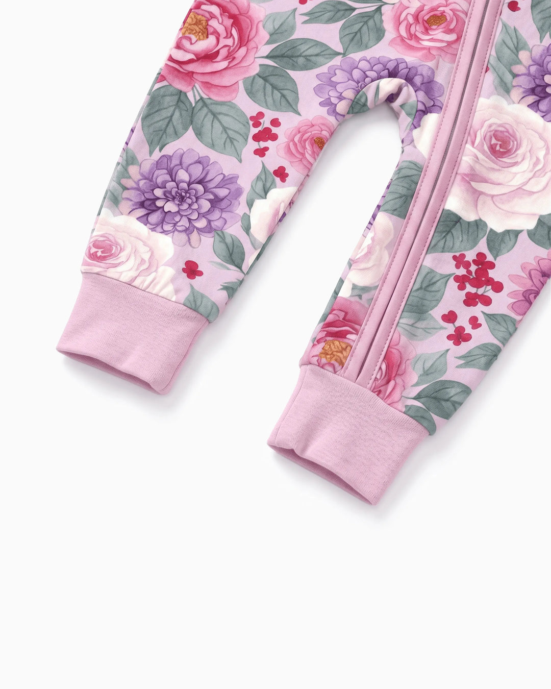 Bloom & Blossoms Bamboo Zip-Up Baby Pajamas
