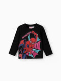 Marvel Spider-Man Boys' Long-Sleeve T-Shirts Black