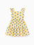 Fresh Market Toddler Girl  Floral Stripe Print Dress Yellow