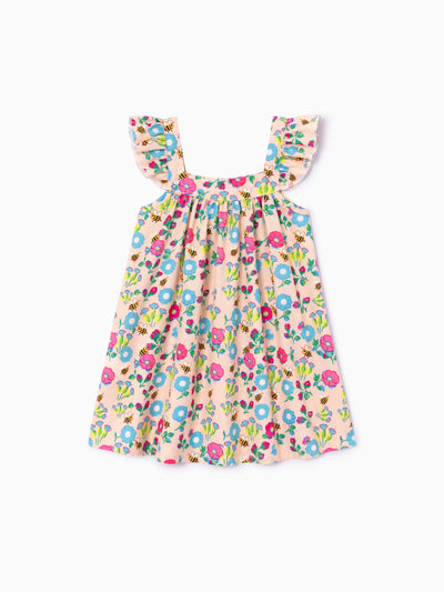 Fresh Market Baby Girl Floral Print Dress Multi-color