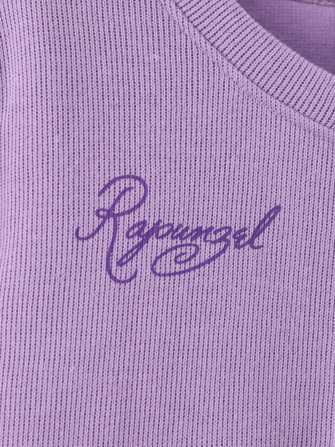 Disney Princess Rapunzel Cotton Top And Tweed Skirt Set Purple