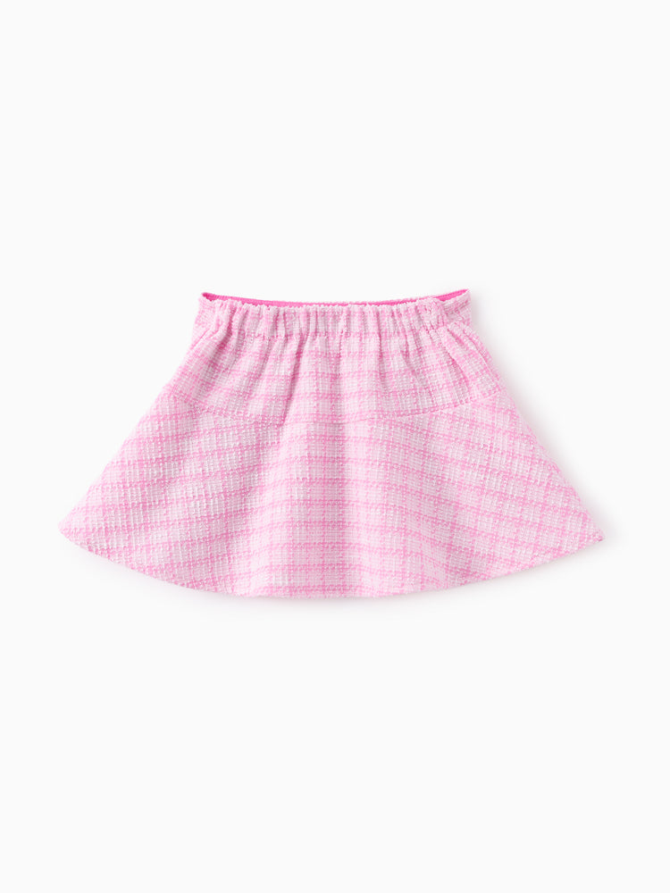 Disney Princess Cotton Top And Tweed Skirt Set Pink