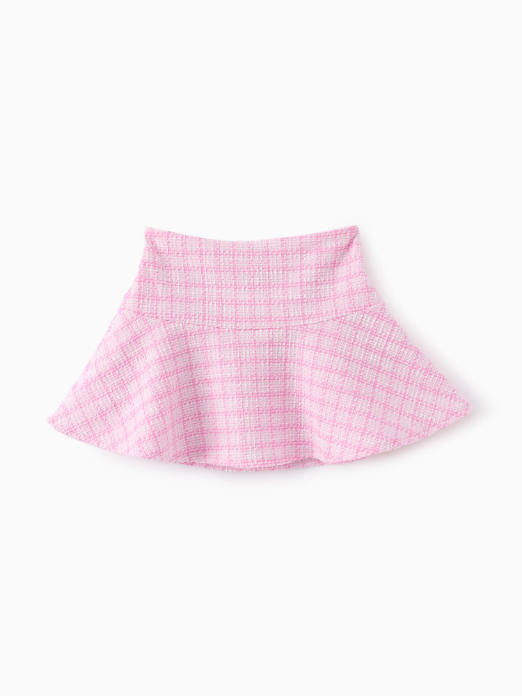 Disney Princess Cotton Top And Tweed Skirt Set Pink