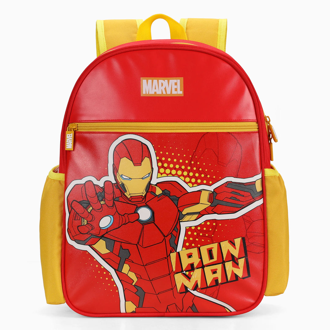 PatPat Marvel Iron Man Kids Backpack for Daycare and Kindergarten, Roomy Toddler Daypack with Comfortable Padded Shoulder Straps Red