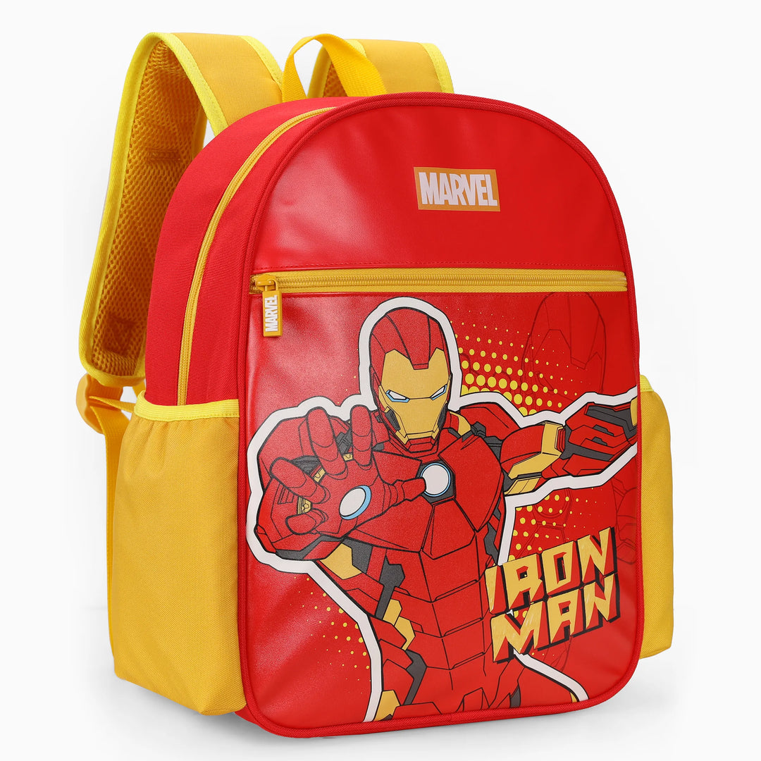 PatPat Marvel Iron Man Kids Backpack for Daycare and Kindergarten, Roomy Toddler Daypack with Comfortable Padded Shoulder Straps Red