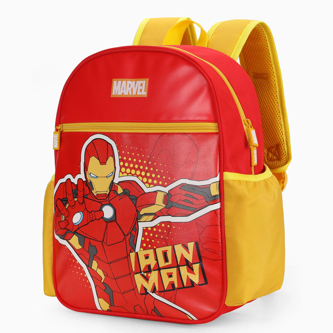 PatPat Marvel Iron Man Kids Backpack for Daycare and Kindergarten, Roomy Toddler Daypack with Comfortable Padded Shoulder Straps Red